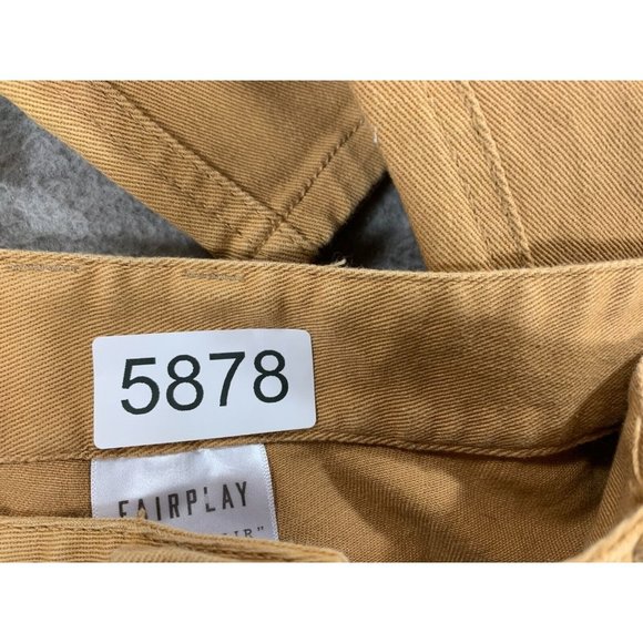 Fair Play Cotton Blend Flat‎ Front Pants (Men's 34x30) Tan/Brown - Picture 12 of 12